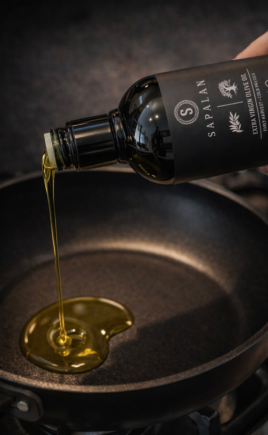 Sapalan 500 ml Cam Şişe Erken Hasat Soğuk Sıkım Aydın Memecik Zeytinyağı